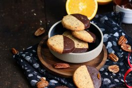 Orange Pecan Chocolate Cookies | Bake to the roots