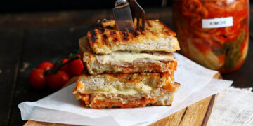 Kimchi Grilled Cheese | Bake to the roots