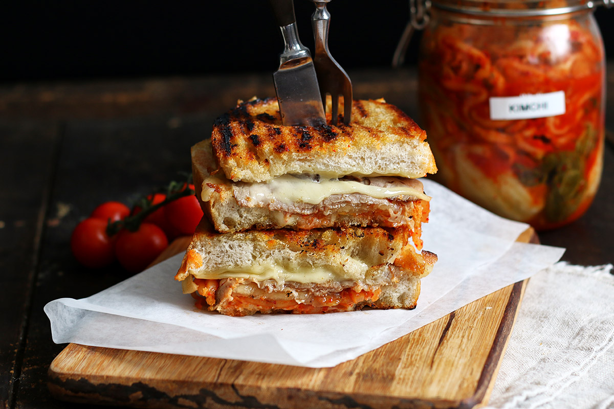 Kimchi Grilled Cheese | Bake to the roots