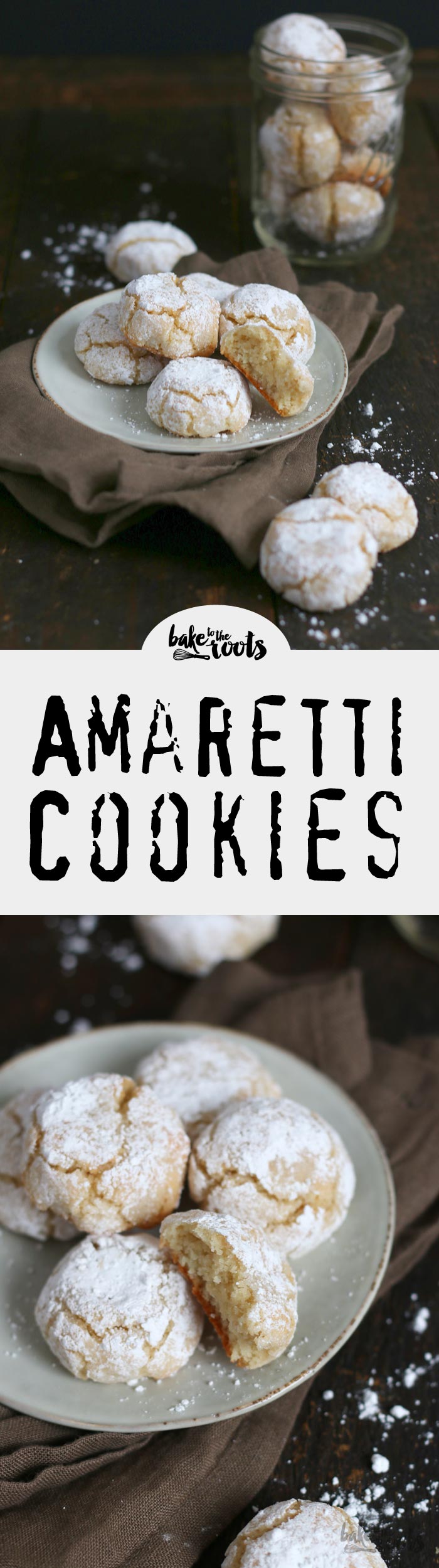 Delicious Almond Cookies aka. Amaretti – Crunchy on the outside, soft inside | Bake to the roots
