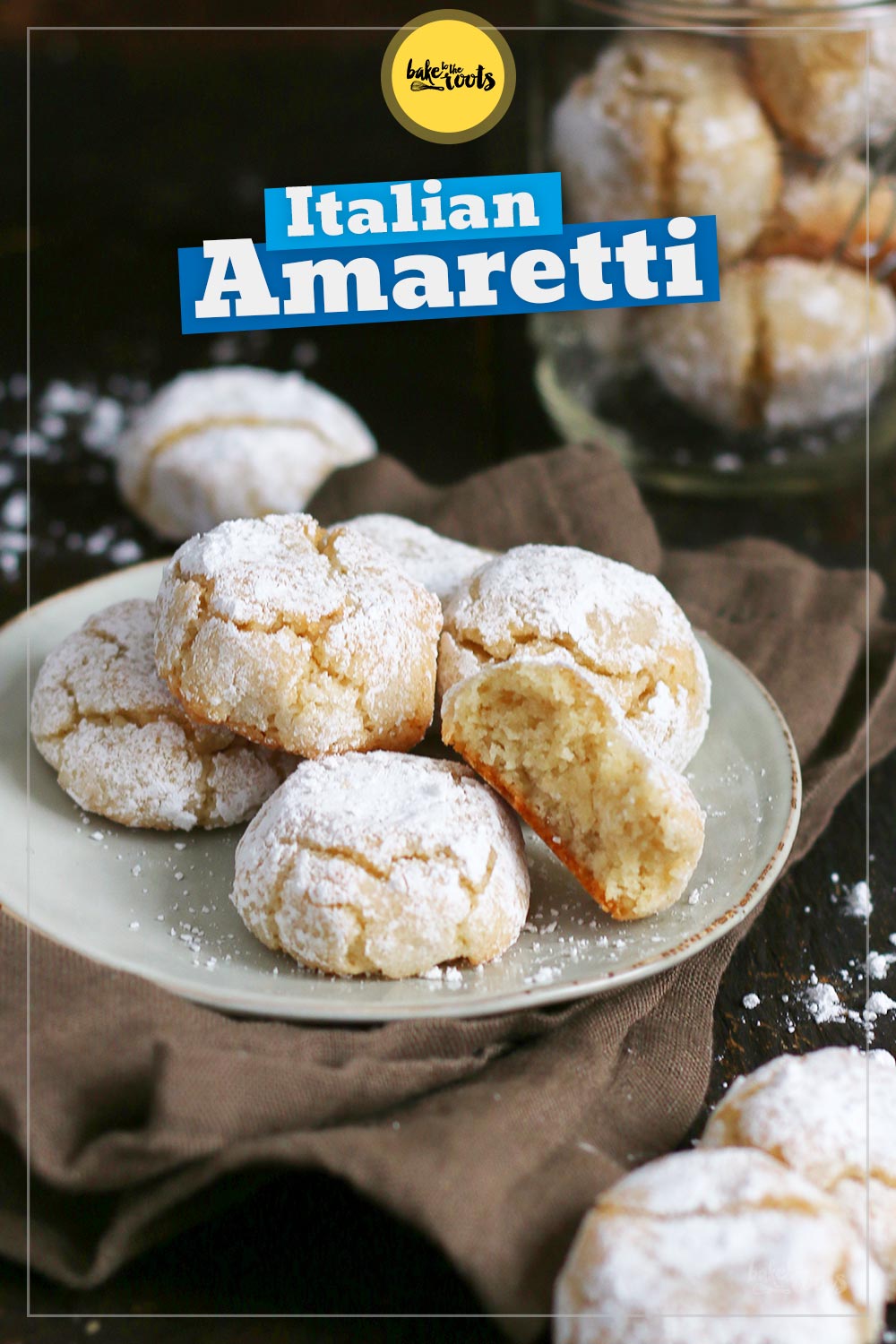 Italian Amaretti Cookies | Bake to the roots