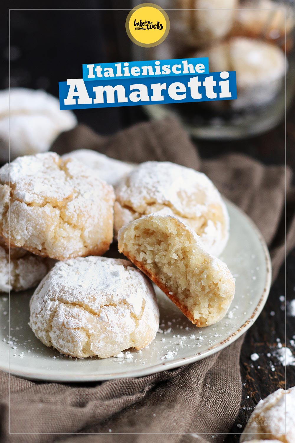 Einfache Amaretti Kekse | Bake to the roots