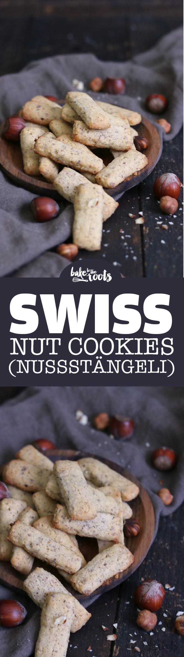 Swiss hazelnut cookies called Nussstängeli | Bake to the roots