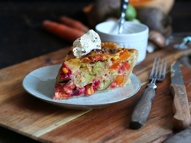 Beetroot Veggie Pie | Bake to the roots