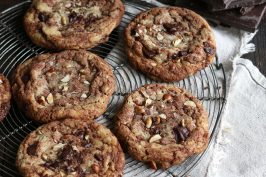 Chocolate Nutella Hazelnut Cookies | Bake to the roots