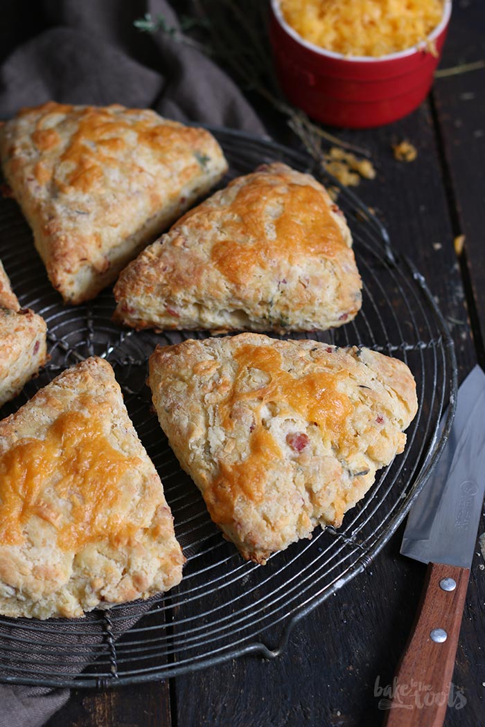 Cheddar Bacon Scones | Bake to the roots