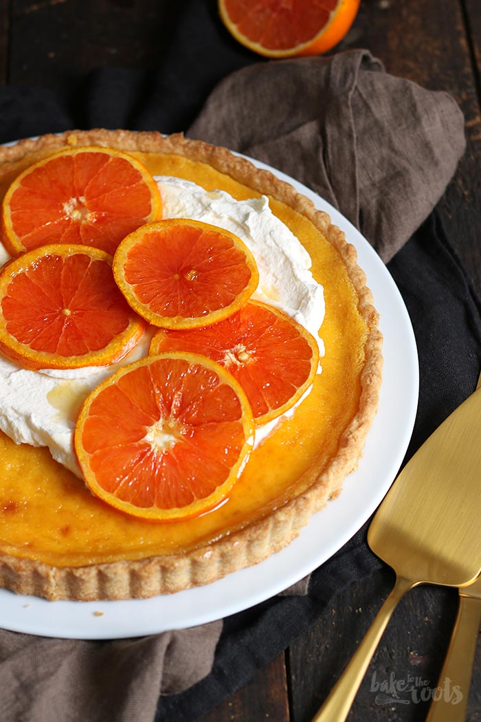 Orange Tart with Caramelized Oranges | Bake to the roots
