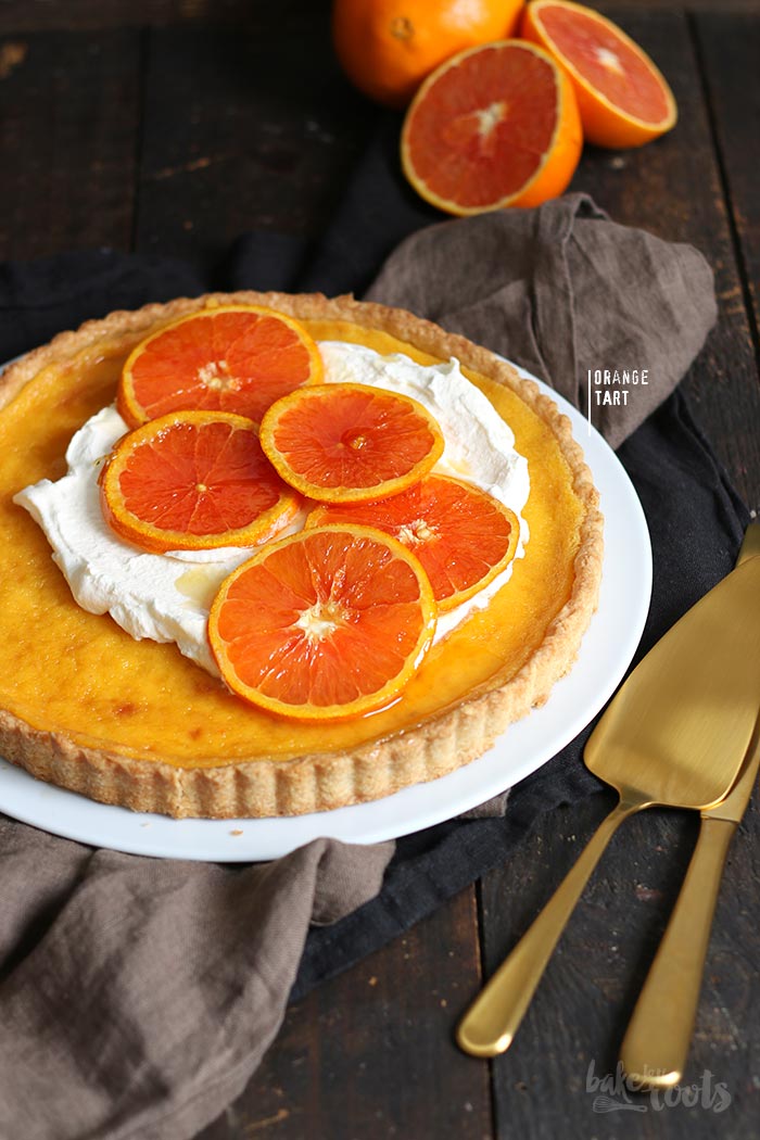 Orange Tart with Caramelized Oranges | Bake to the roots