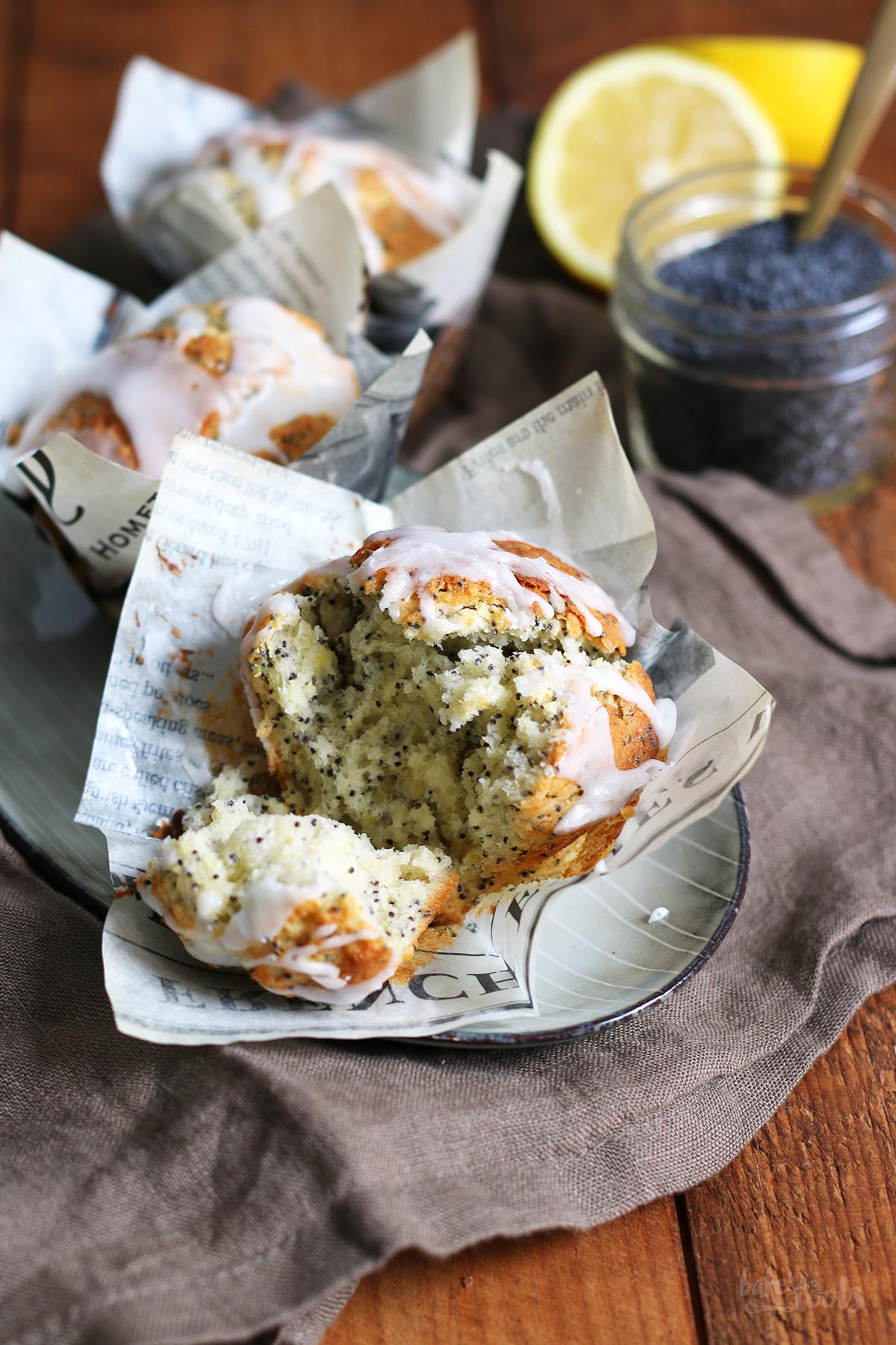 Lemon Poppy Seed Muffins | Bake to the roots