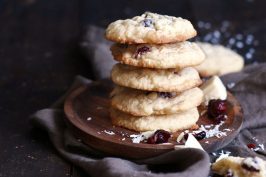 Cranberry Coconut White Chocolate Cookies | Bake to the roots