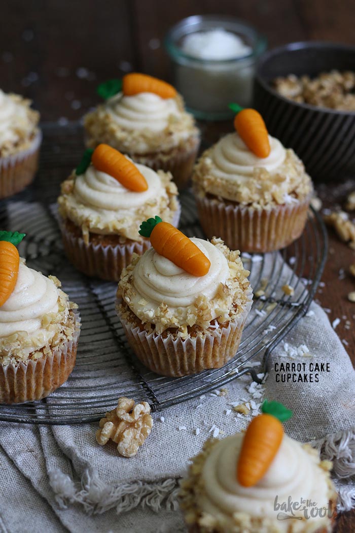 Carrot Cake Cupcakes | Bake to the roots