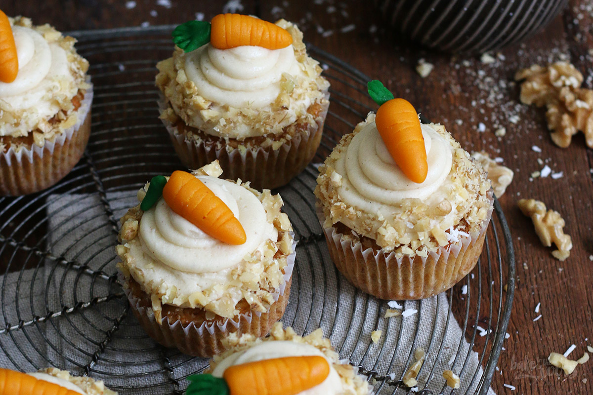 Carrot Cake Cupcakes | Bake to the roots
