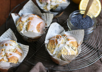 Lemon Poppy Seed Muffins | Bake to the roots