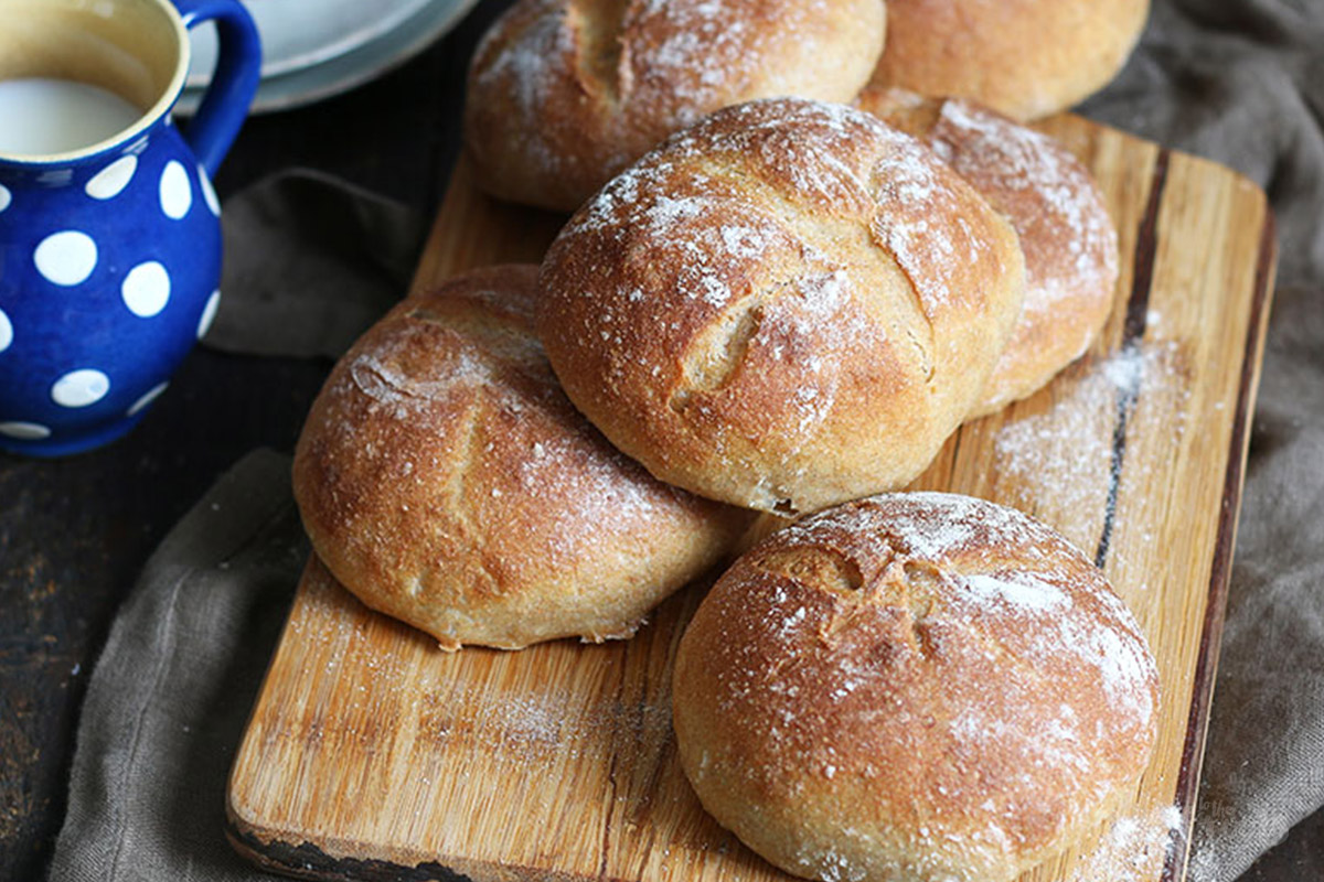 Kartoffel Dinkel Vollkorn Brötchen | Bake to the roots
