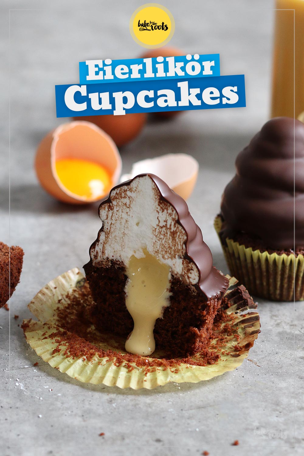 Eierlikör Hi-Hat Cupcakes | Bake to the roots