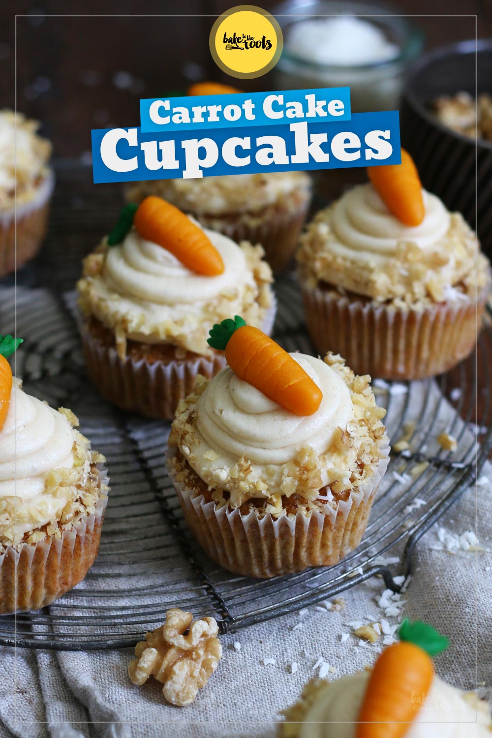 Carrot Cake Cupcakes | Bake to the roots
