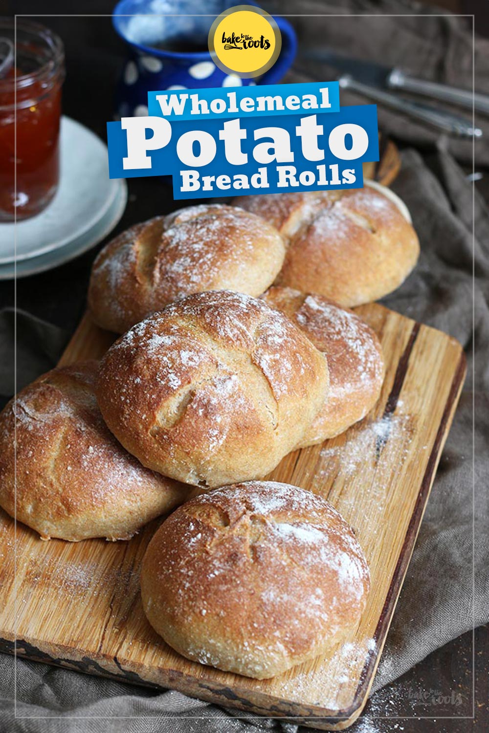 Potato Spelt Wholemeal Bread Rolls | Bake to the roots