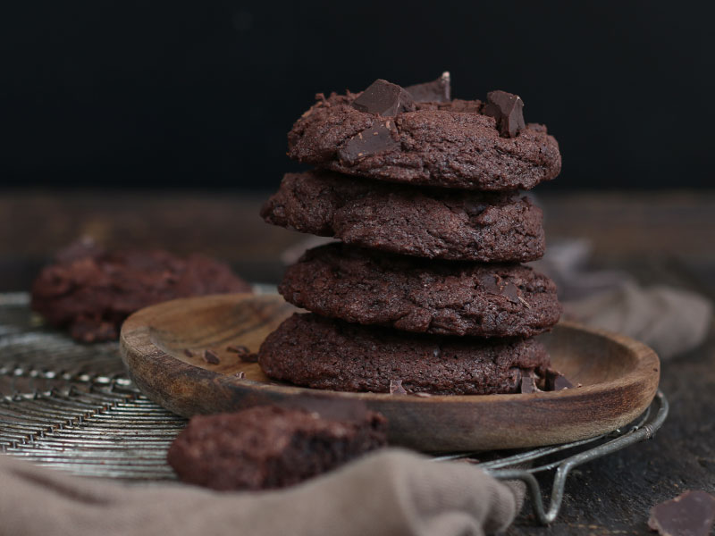 Double Chocolate Cookies | Bake to the roots