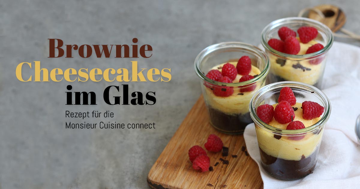 Brownie Cheesecakes im Glas gebacken | Bake to the roots