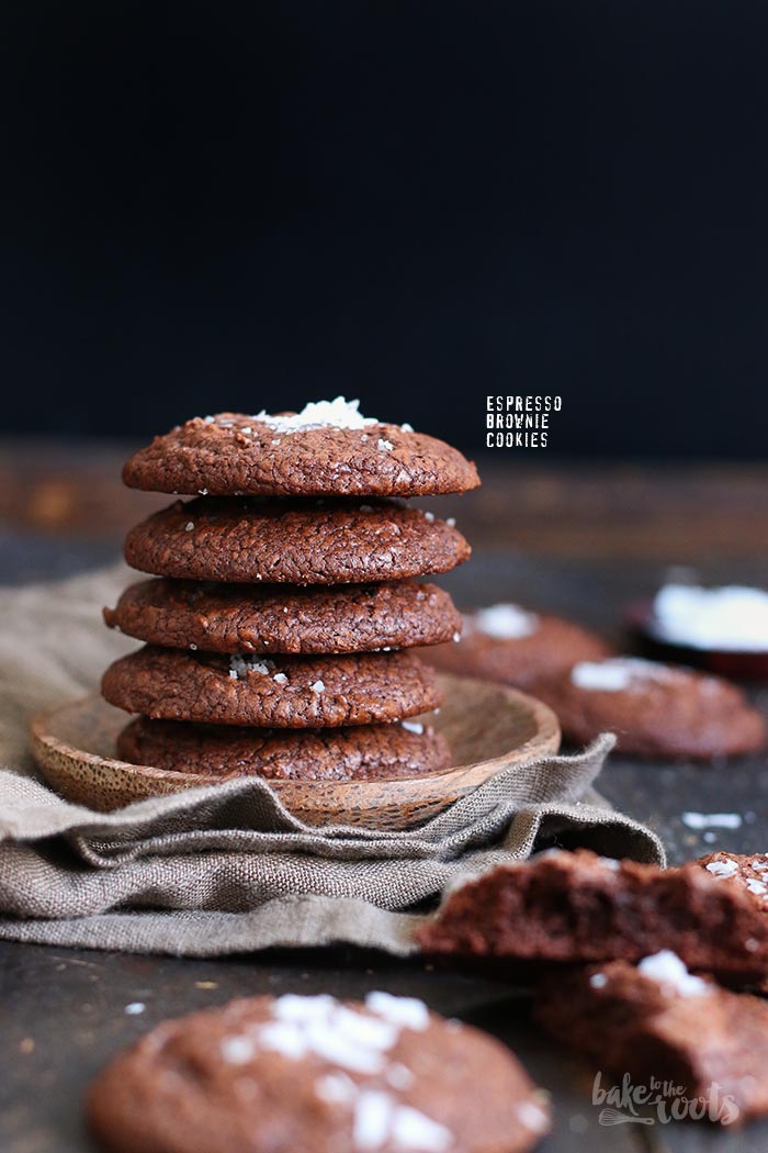 Espresso Brownie Cookies mit Fleur de Sel | Bake to the roots