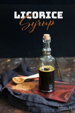 Homemade Licorice Syrup | Bake to the roots