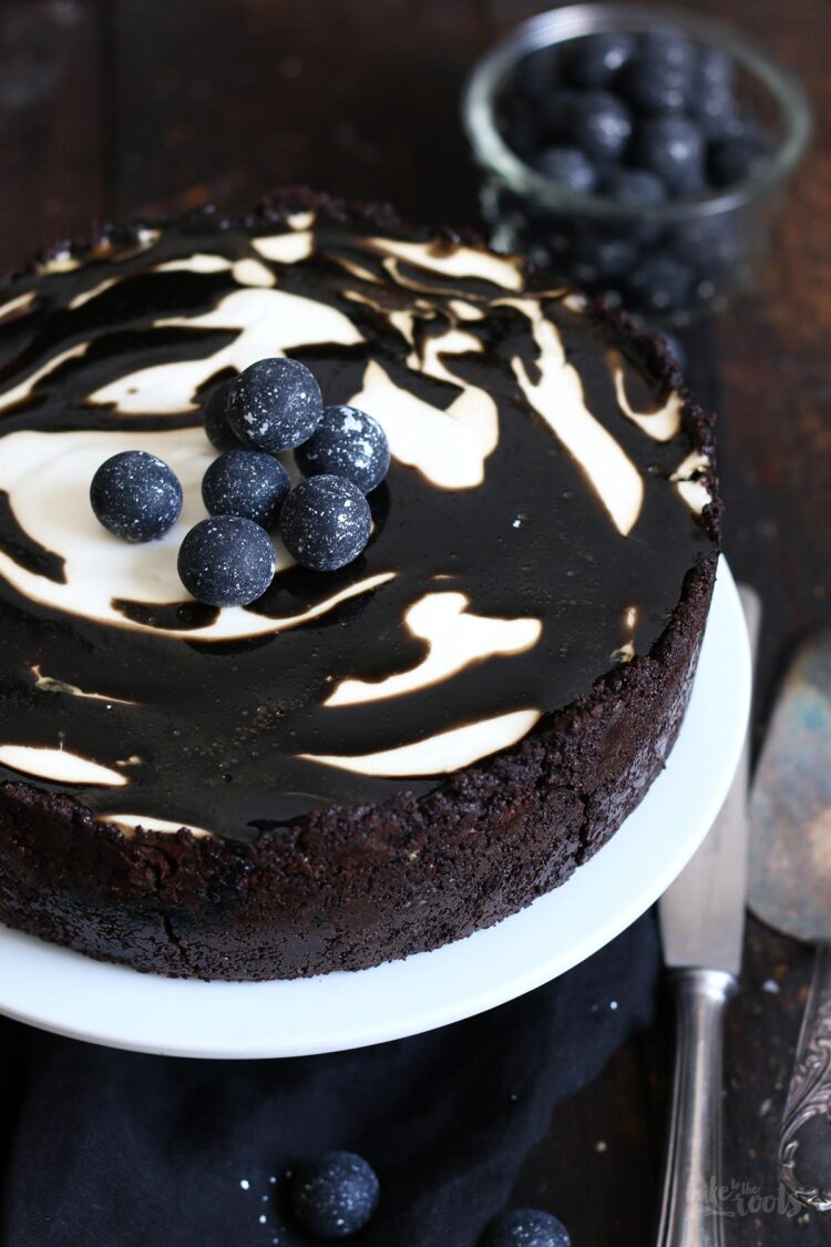 Lakritz Marmor Käsekuchen | Bake to the roots