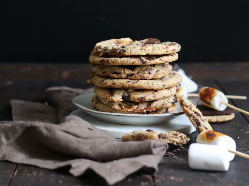 S'mores Cookies | Bake to the roots
