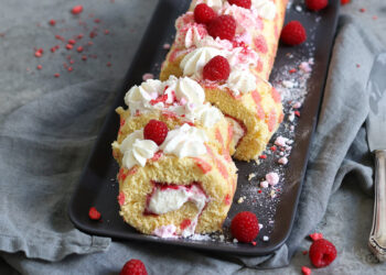 Raspberry Cake Roll | Bake to the roots