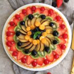 Coconut Pudding Tart with Fresh Fruits | Bake to the roots