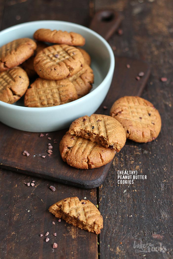 (Healthy) Peanut Butter Cookies | Bake to the roots