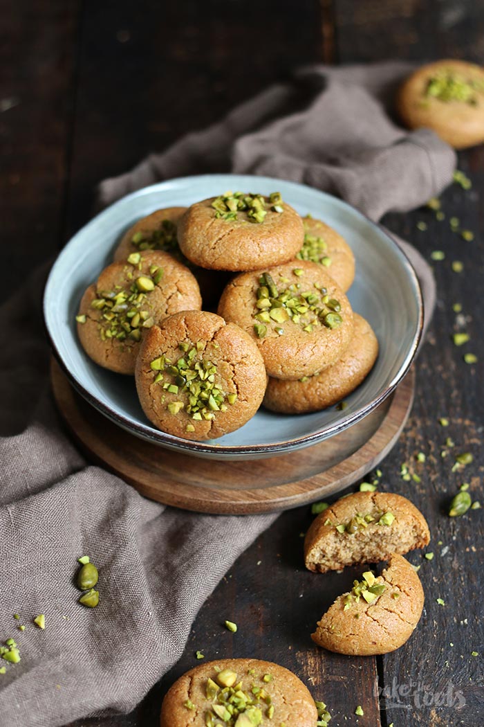 Tahini Pistachio Cookies | Bake to the roots