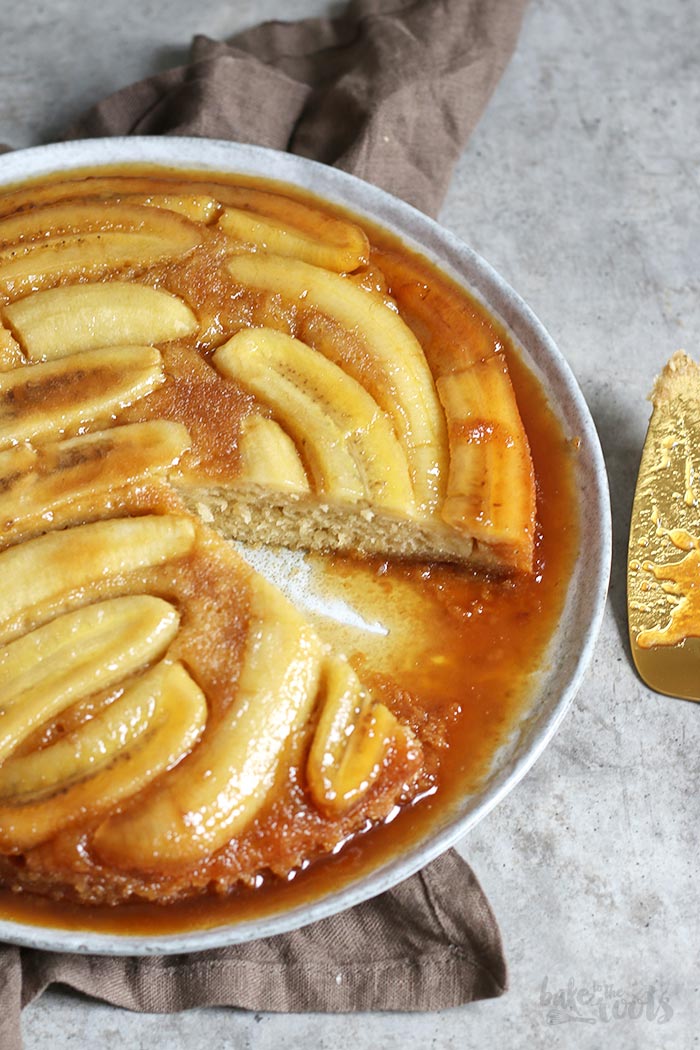 Banana Cake Upside Down | Bake to the roots