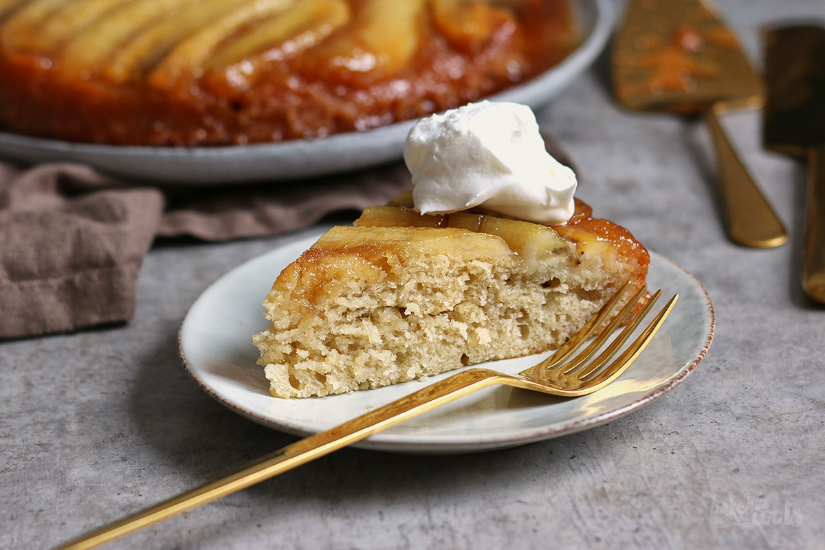 Banana Upside Down Cake | Bake to the roots