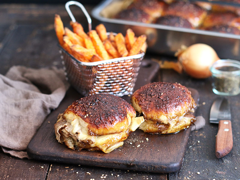 Dark Beer Roast Beef Sliders | Bake to the roots