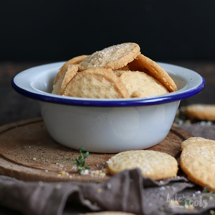 Parmesan Thyme Shorbread Cookies | Bake to the roots