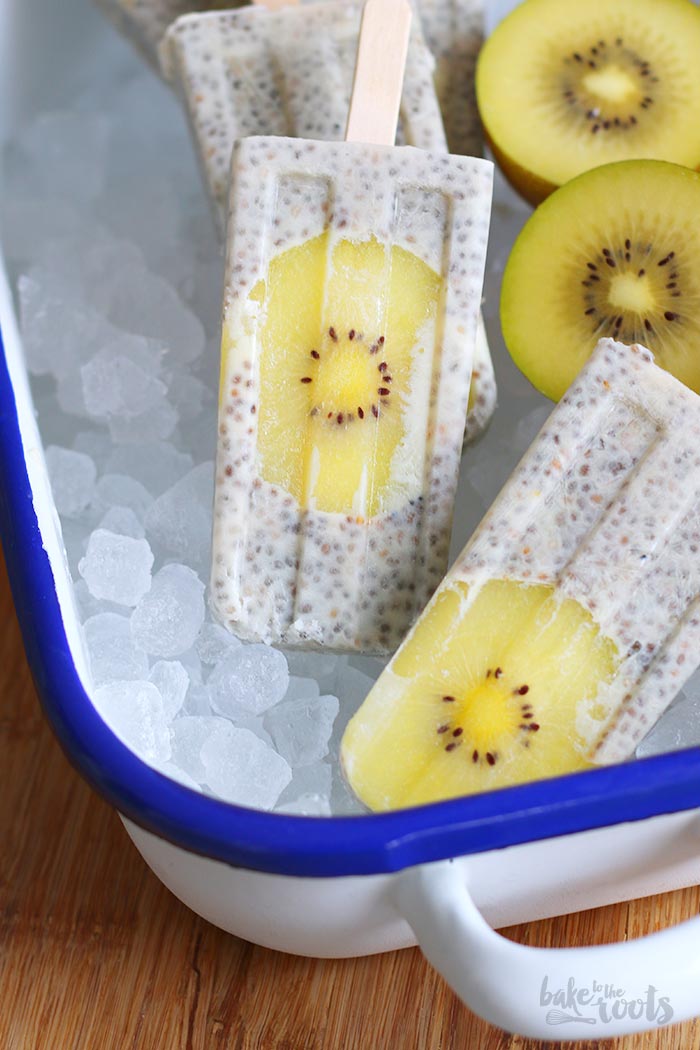 Chia Pudding Kiwi Popsicles | Bake to the roots
