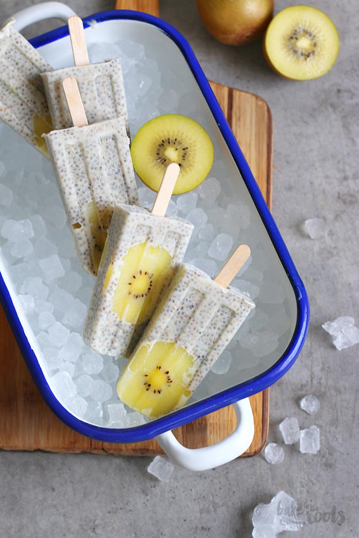 Chia Pudding Kiwi Popsicles | Bake to the roots