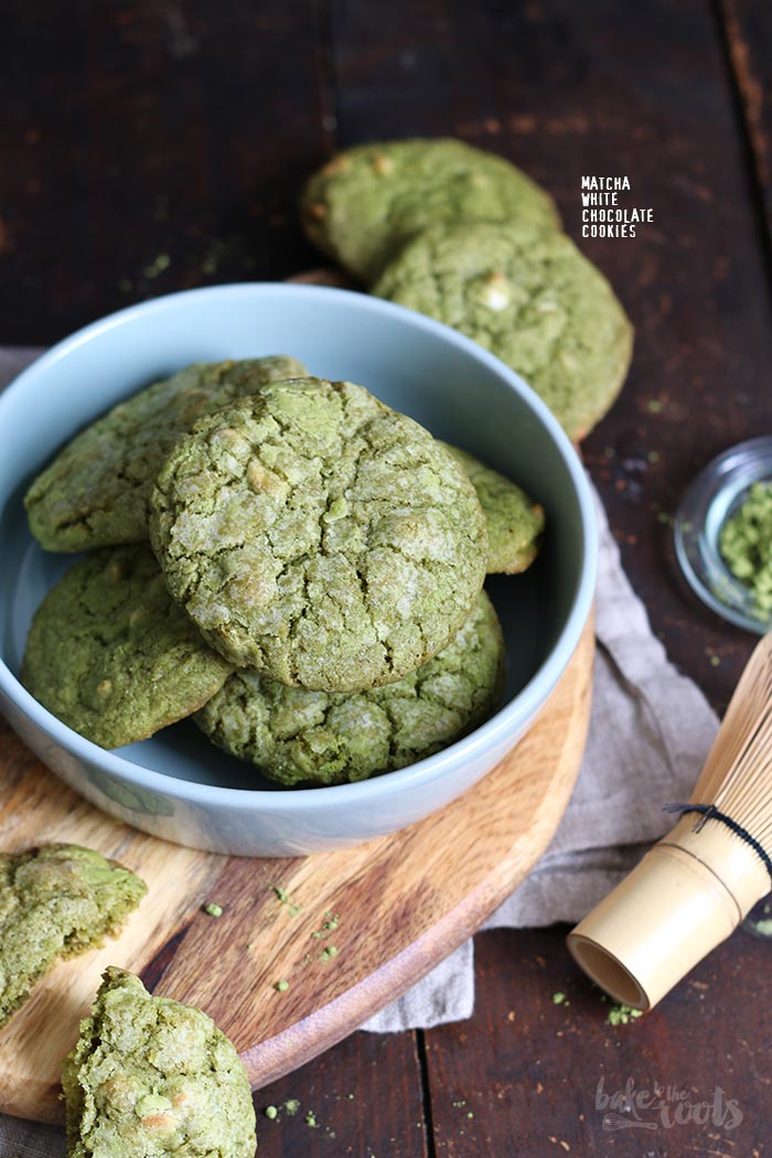 Matcha White Chocolate Cookies | Bake to the roots