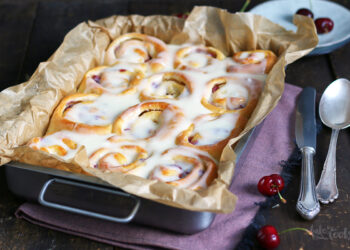 Cherry White Chocolate Rolls | Bake to the roots