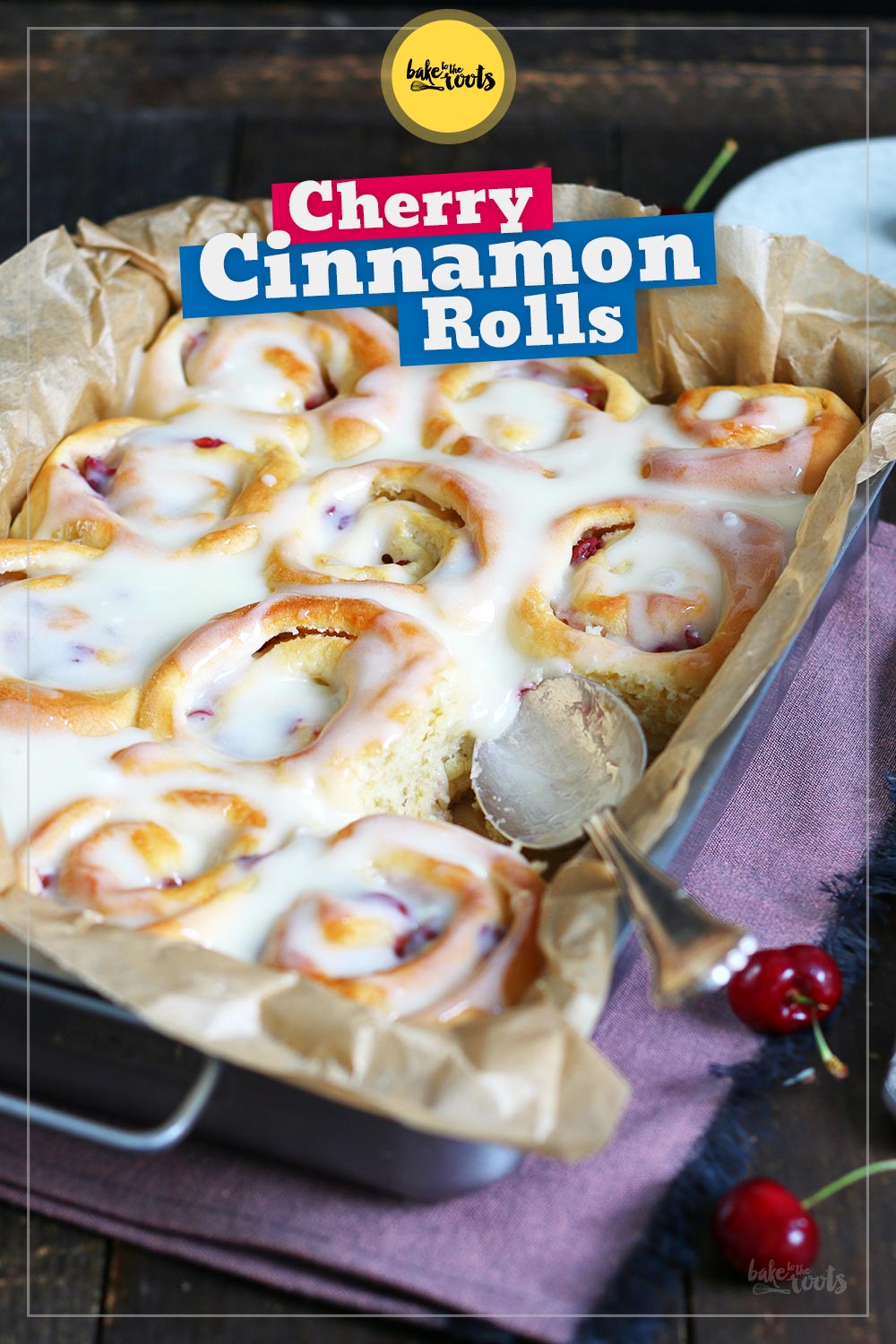 Cherry White Chocolate Rolls | Bake to the roots