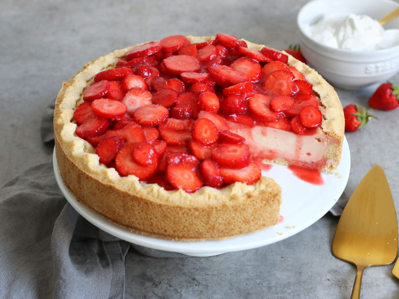 Best Vegan Classic Cheesecake | Bake to the roots