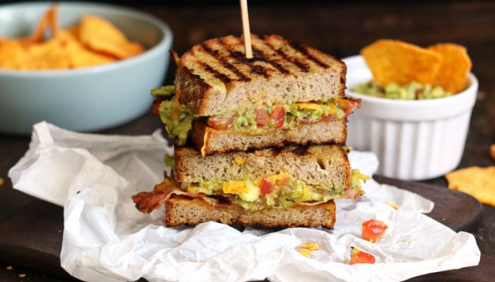 Bacon Guacamole Grilled Cheese Sandwich | Bake to the roots