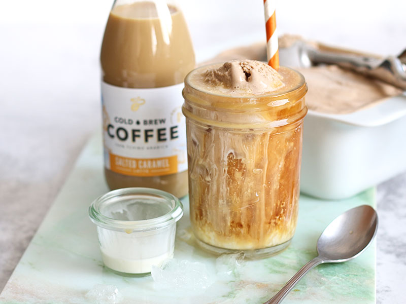 Salted Caramel Cold Brew Ice Cream | Bake to the roots