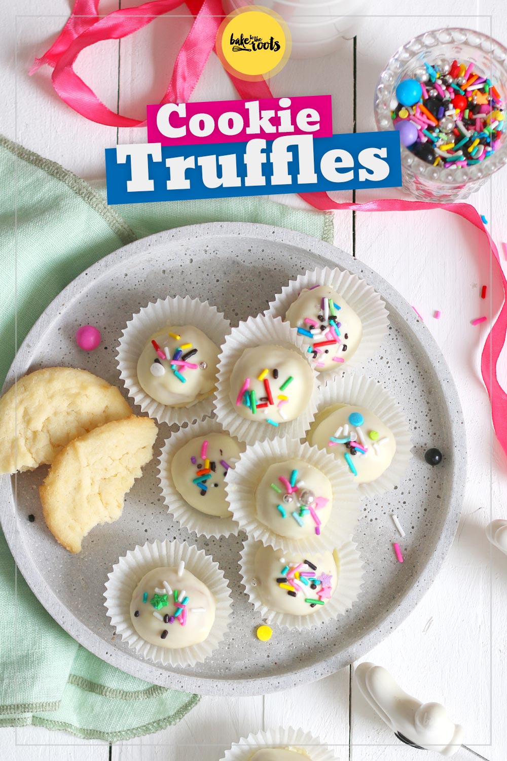Sugar Cookie Truffles | Bake to the roots