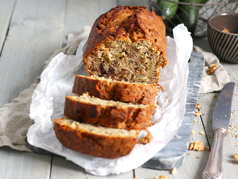 Walnut Zucchini Bread | Bake to the roots
