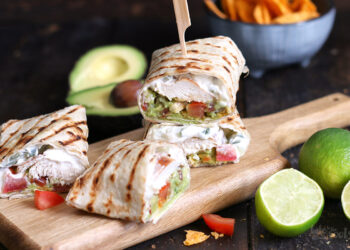 Guacamole Chicken Wraps | Bake to the roots
