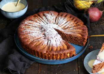 Schokolade Birnen Kuchen | Bake to the roots