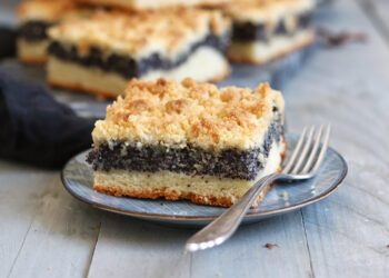 Mohn Streuselkuchen vom Blech | Bake to the roots