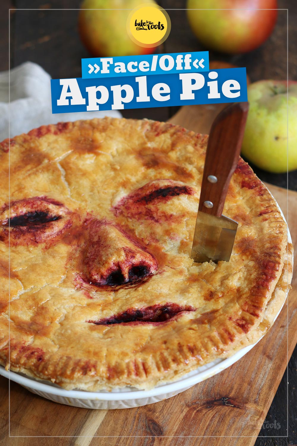 Halloween Apple Pie »Face/Off« | Bake to the roots