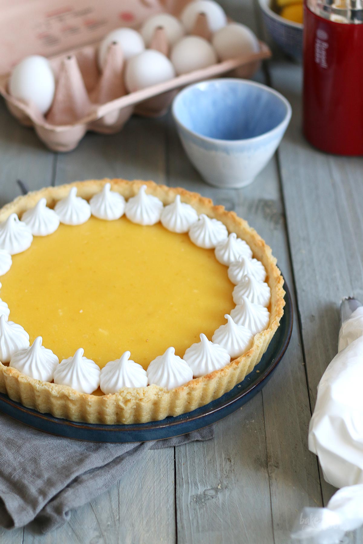 Tarte au Citron Meringuée (Zitronentarte mit Baiser) | Bake to the roots